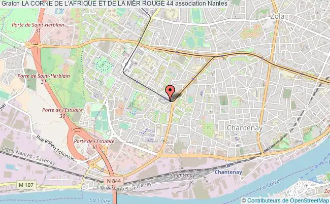 plan association La Corne De L'afrique Et De La Mer Rouge 44 Nantes