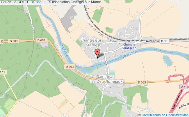 plan association La Cotte De Mailles Changis-sur-Marne