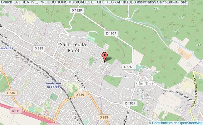 plan association La Creative, Productions Musicales Et Choregraphiques Saint-Leu-la-Forêt