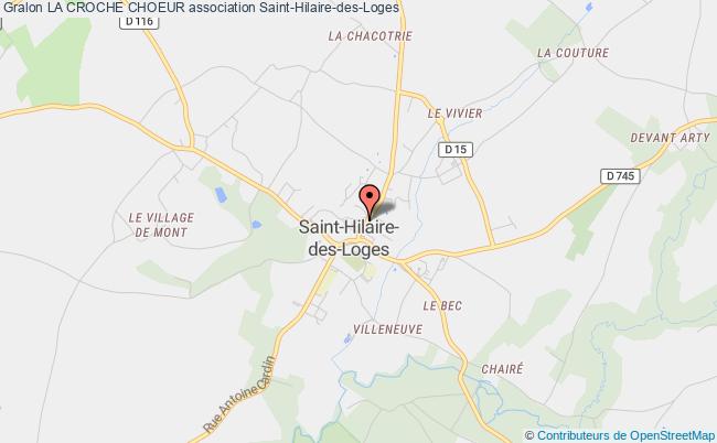 plan association La Croche Choeur Saint-Hilaire-des-Loges