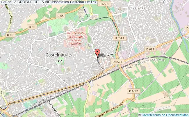 plan association La Croche De La Vie Castelnau-le-Lez