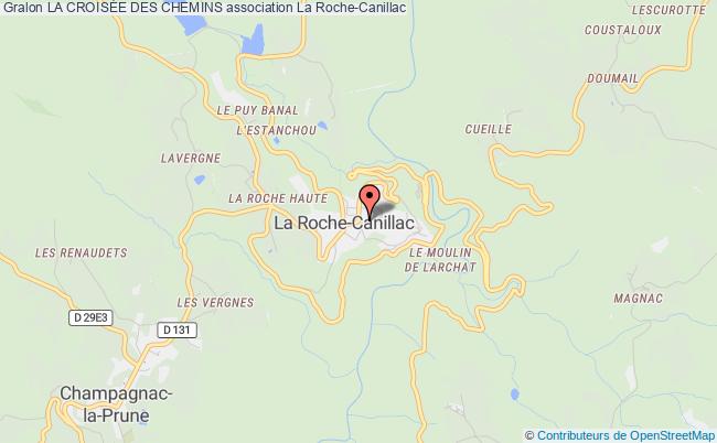 plan association La CroisÉe Des Chemins Roche-Canillac