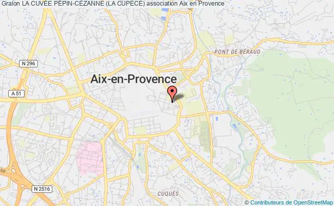 plan association La CuvÉe PÉpin-cÉzanne (la CupÉcÉ) Aix-en-Provence