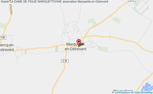 plan association La Dame De Pique Marquettonne Marquette-en-Ostrevant