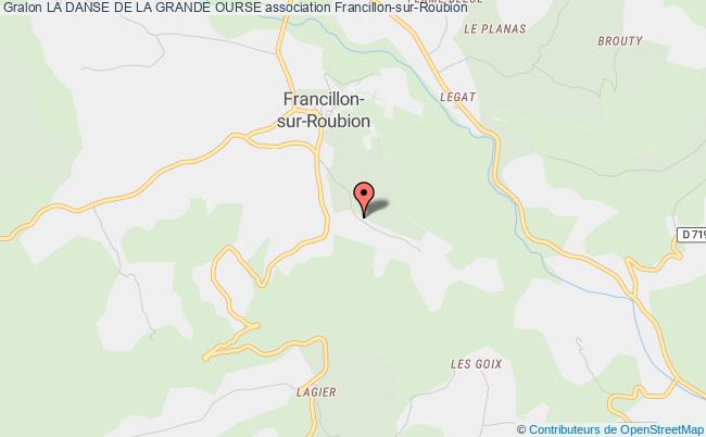 plan association La Danse De La Grande Ourse Francillon-sur-Roubion