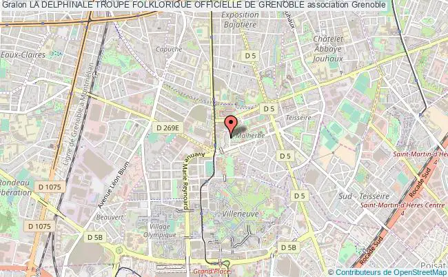 plan association La Delphinale Troupe Folklorique Officielle De Grenoble Grenoble