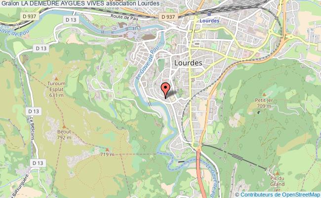 plan association La Demeure Aygues Vives Lourdes