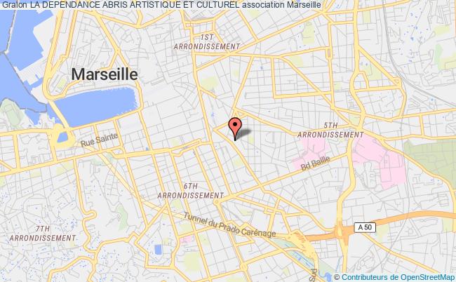 plan association La Dependance Abris Artistique Et Culturel Marseille 6