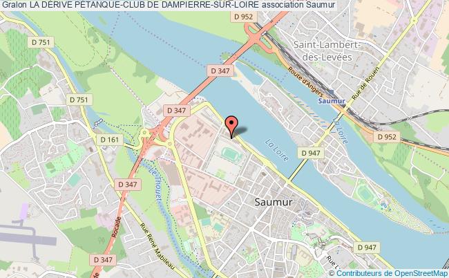 plan association La DÉrive PÉtanque-club De Dampierre-sur-loire Saumur