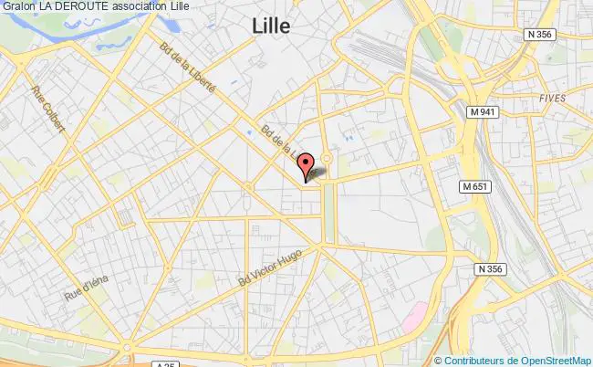 plan association La Deroute Lille
