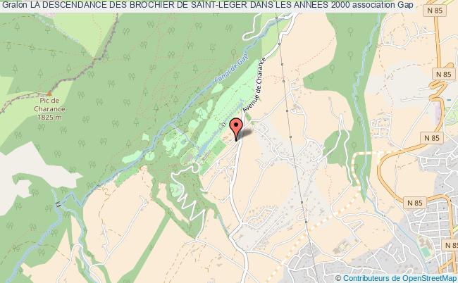 plan association La Descendance Des Brochier De Saint-leger Dans Les Annees 2000 Gap
