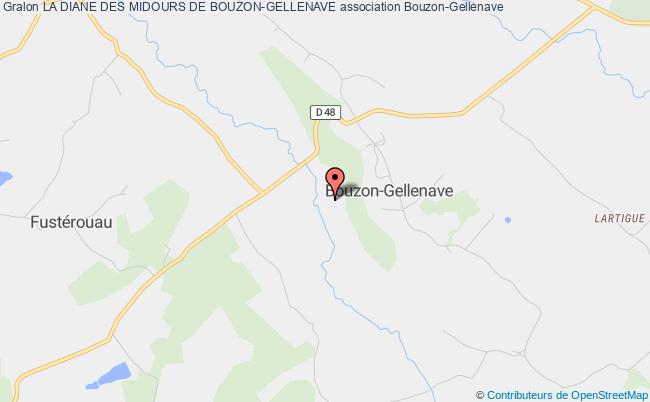plan association La Diane Des Midours De Bouzon-gellenave Bouzon-Gellenave