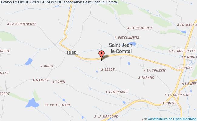 plan association La Diane Saint-jeannaise Saint-Jean-le-Comtal