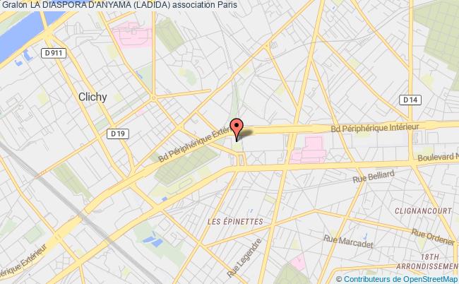 plan association La Diaspora D'anyama (ladida) Paris 17e