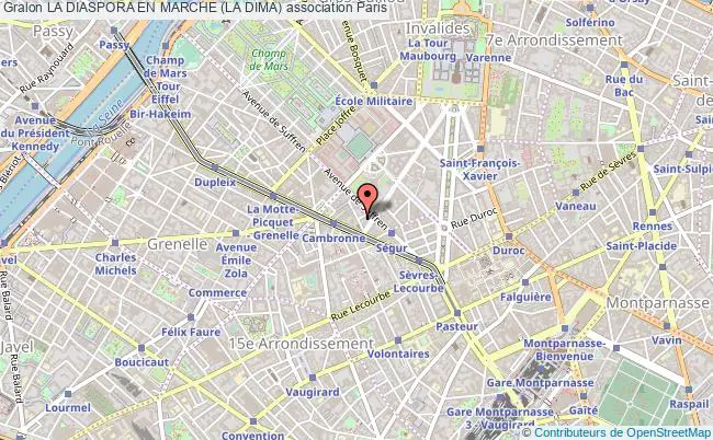 plan association La Diaspora En Marche (la Dima) Paris