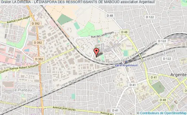 plan association La Direma - La Diaspora Des Ressortissants De Mabouo Argenteuil