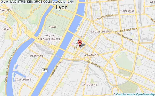 plan association La Distrib' Des Gros Colis Lyon