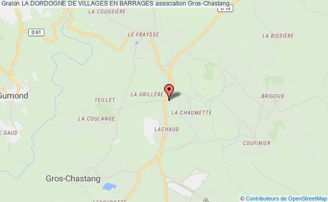plan association La Dordogne De Villages En Barrages Gros-Chastang