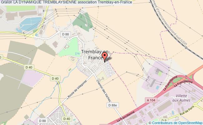 plan association La Dynamique Tremblaysienne Tremblay-en-France