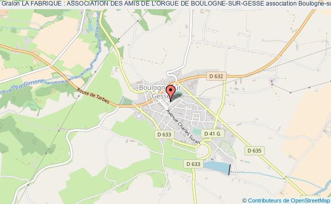 LA FABRIQUE : ASSOCIATION DES AMIS DE L'ORGUE DE BOULOGNE-SUR-GESSE