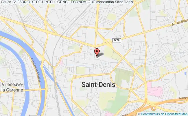 plan association La Fabrique De L'intelligence Économique Saint-Denis