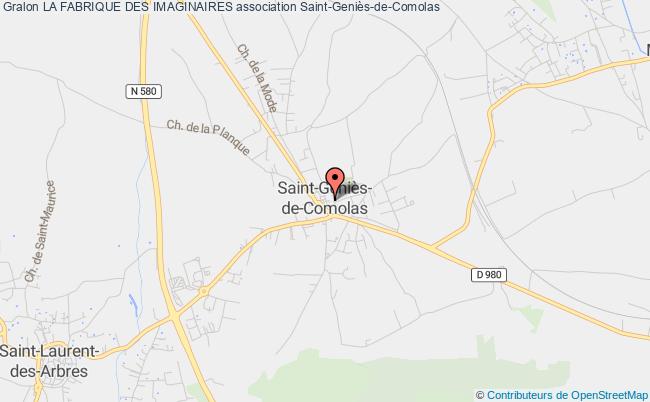 plan association La Fabrique Des Imaginaires Saint-Geniès-de-Comolas