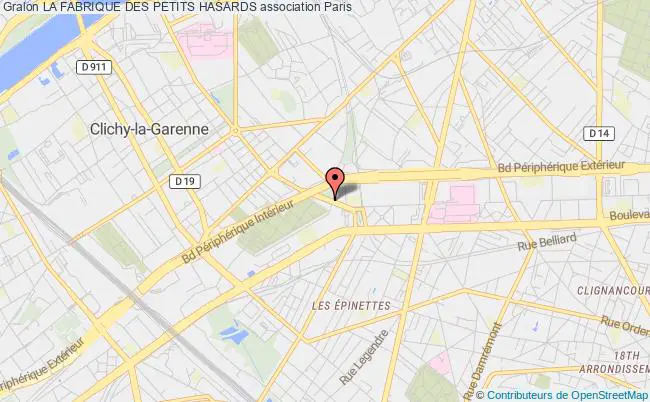 plan association La Fabrique Des Petits Hasards Paris