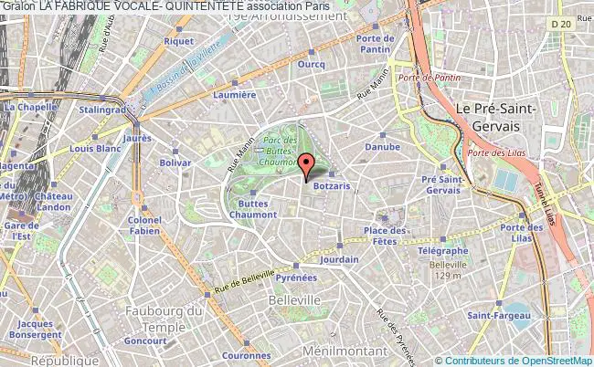 plan association La Fabrique Vocale- Quintentete Paris