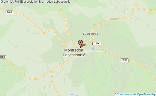 plan association La FaÎne Montredon-Labessonnié
