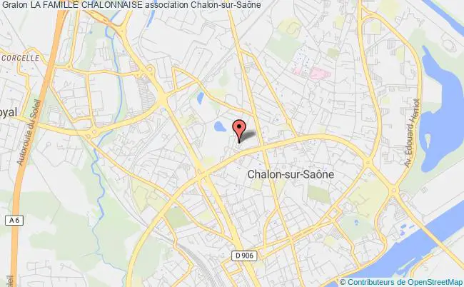 plan association La Famille Chalonnaise Chalon-sur-Saône
