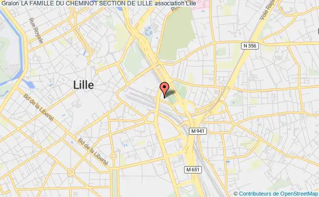 plan association La Famille Du Cheminot Section De Lille Euralille