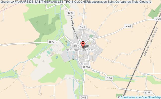 plan association La Fanfare De Saint-gervais Les Trois Clochers Saint-Gervais-les-Trois-Clochers