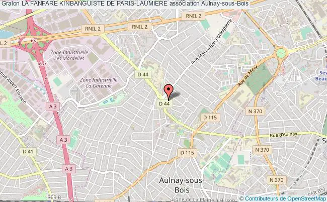plan association La Fanfare Kinbanguiste De Paris-laumiere Aulnay-sous-Bois