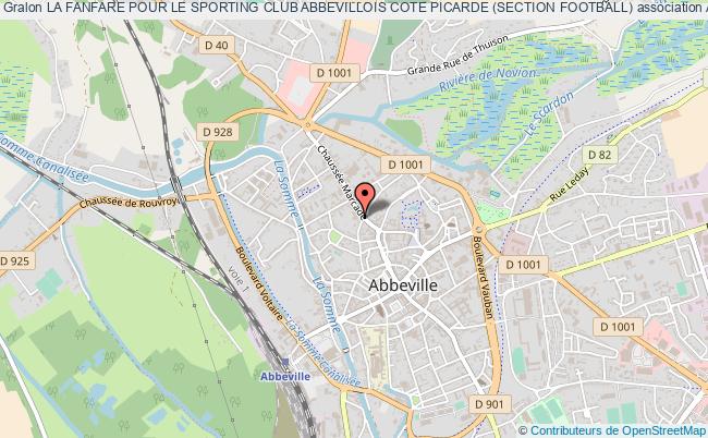 plan association La Fanfare Pour Le Sporting Club Abbevillois Cote Picarde (section Football) Abbeville