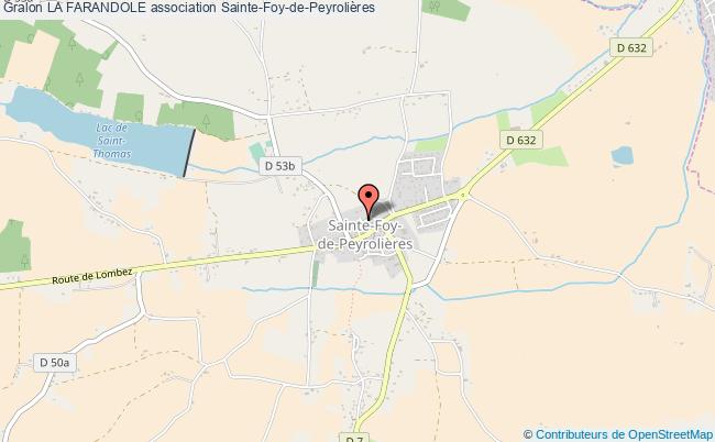 plan association La Farandole Sainte-Foy-de-Peyrolières