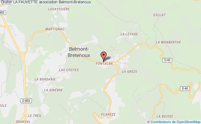 plan association La Fauvette Belmont-Bretenoux