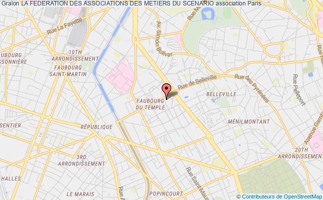 plan association La Federation Des Associations Des Metiers Du Scenario Paris
