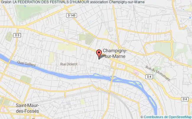 plan association La Federation Des Festivals D'humour Champigny-sur-Marne