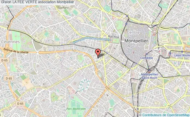 plan association La Fee Verte Montpellier