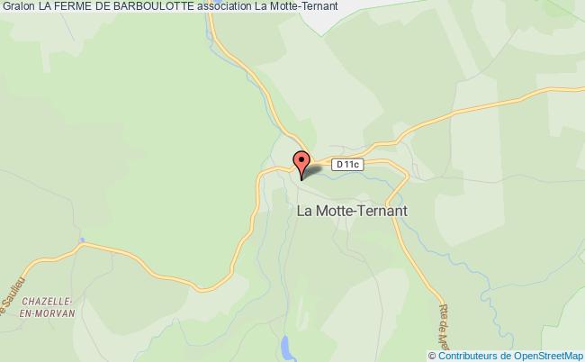 plan association La Ferme De Barboulotte La Motte-Ternant