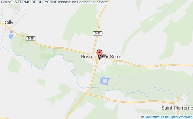 plan association La Ferme De Cheyenne Bosmont-sur-Serre