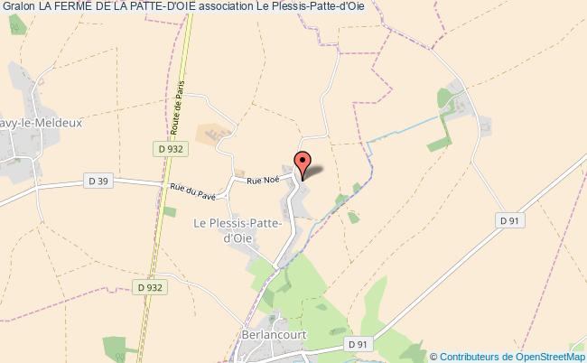 plan association La Ferme De La Patte-d'oie Le Plessis-Patte-d'Oie