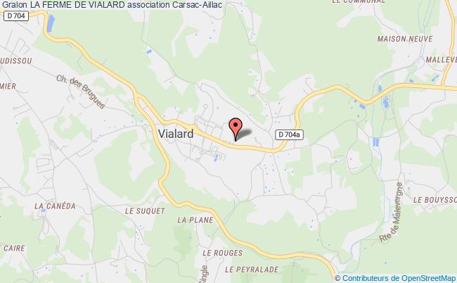 plan association La Ferme De Vialard carsac ailac