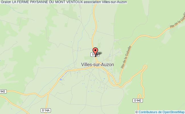 plan association La Ferme Paysanne Du Mont Ventoux Villes-sur-Auzon