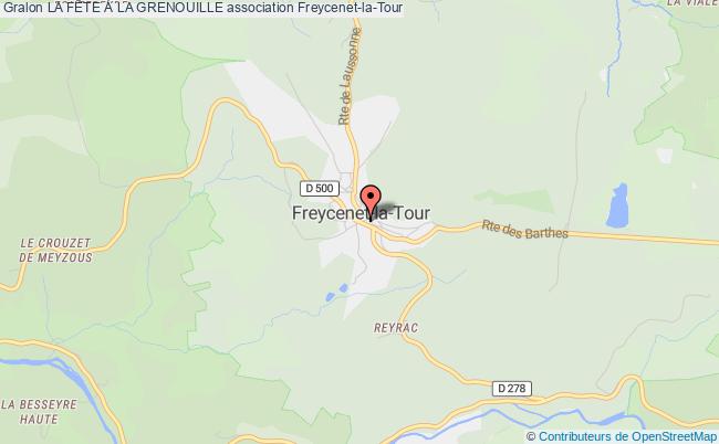 plan association La FÊte À La Grenouille Freycenet-la-Tour