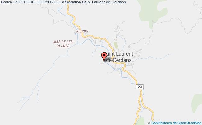 plan association La FÊte De L'espadrille Saint-Laurent-de-Cerdans