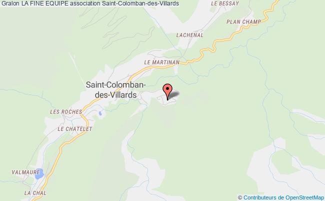 plan association La Fine Equipe Saint-Colomban-des-Villards