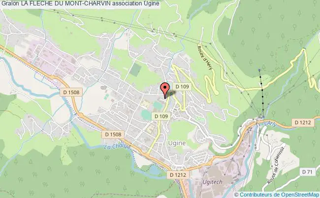plan association La Fleche Du Mont-charvin Ugine