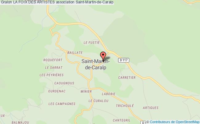 plan association La Foix Des Artistes Saint-Martin-de-Caralp
