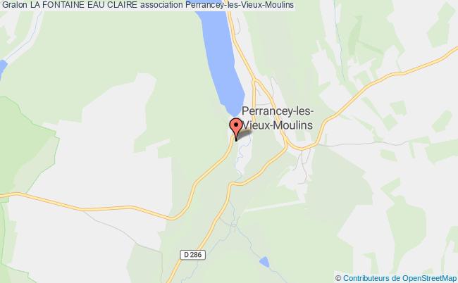 plan association La Fontaine Eau Claire Perrancey-les-Vieux-Moulins